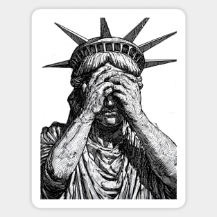 Statue of Liberty: Lady Liberty Shamed Magnet